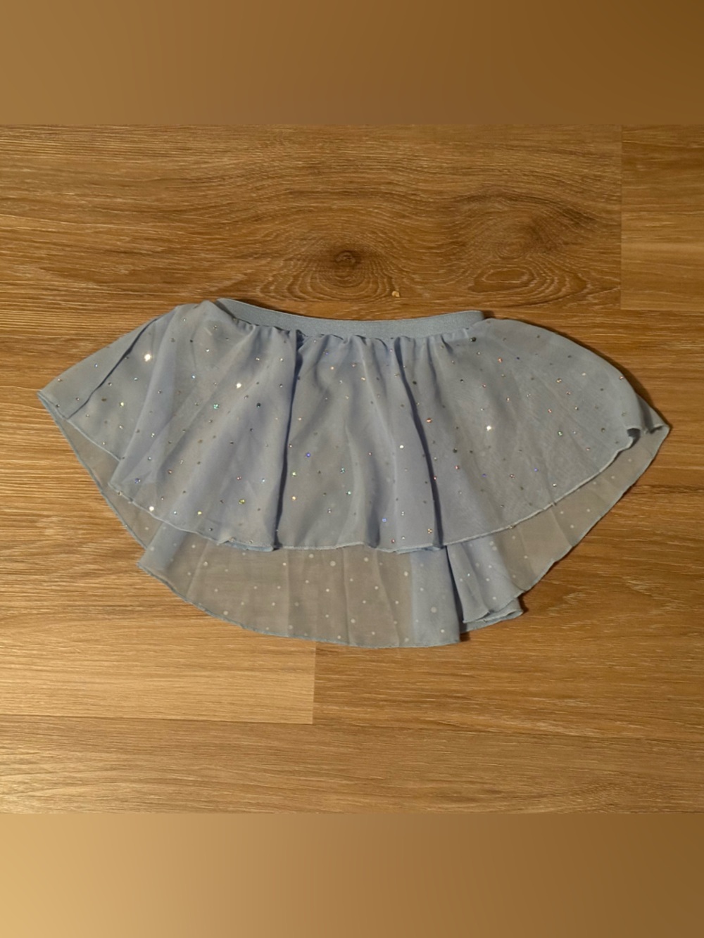 Zaclotre | Light Blue Dance Skirt with Sparkle